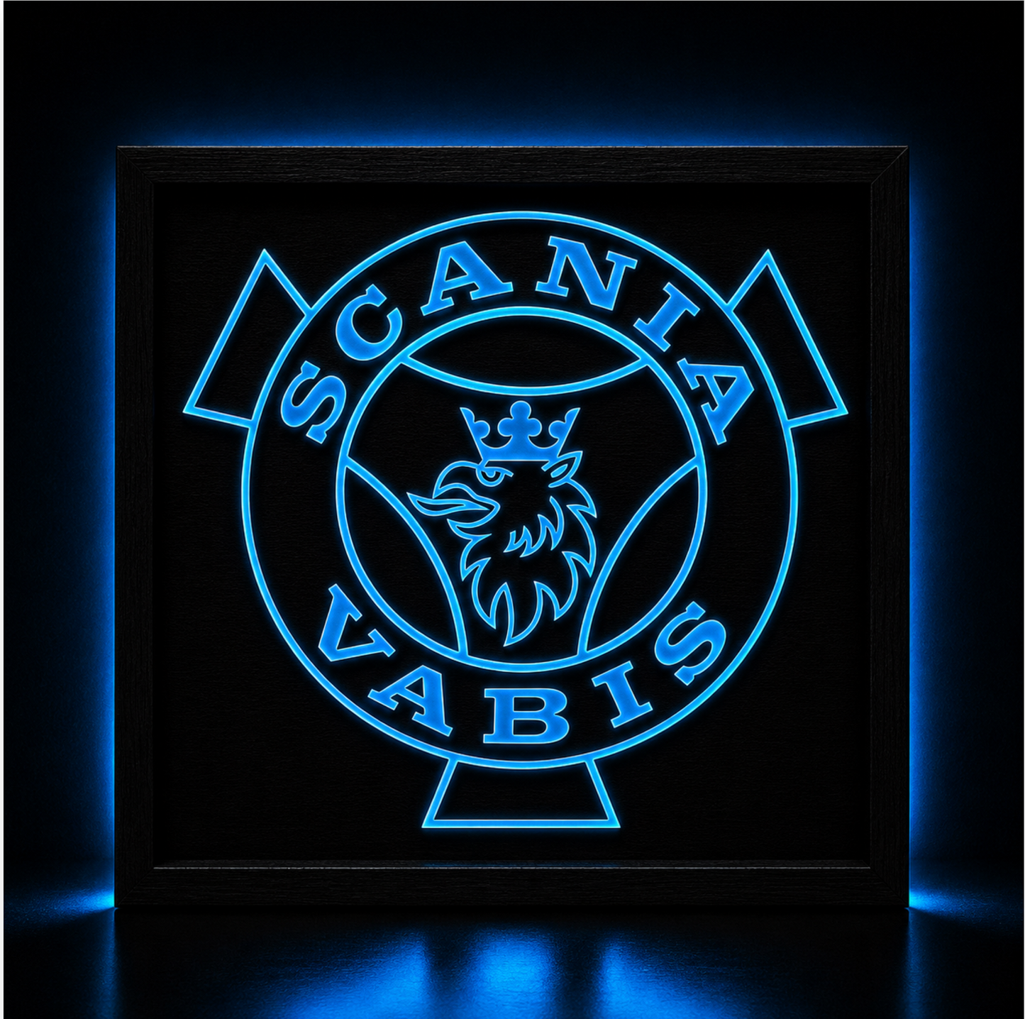 Fond de cabine Scania Vabis personnalisé avec logo Scania Vabis