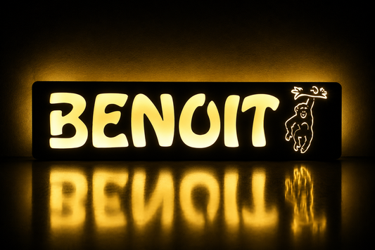 Panneau lumineux LED sur le thème SINGE