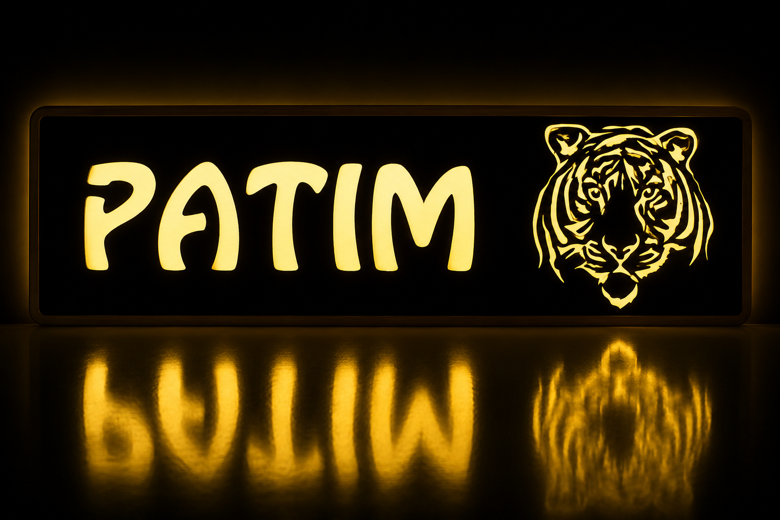 Plaque lumineuse camion personnalisée LED Tigre