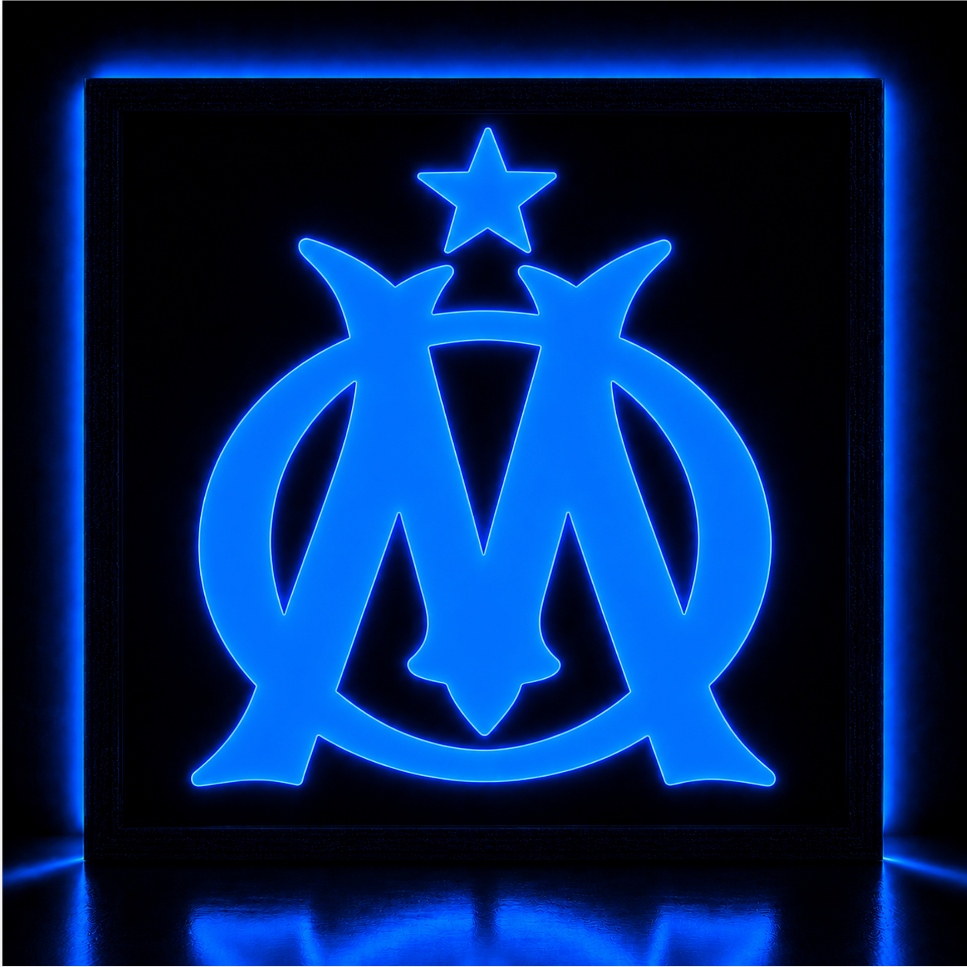 Fond de cabine Olympique de Marseille lumineux