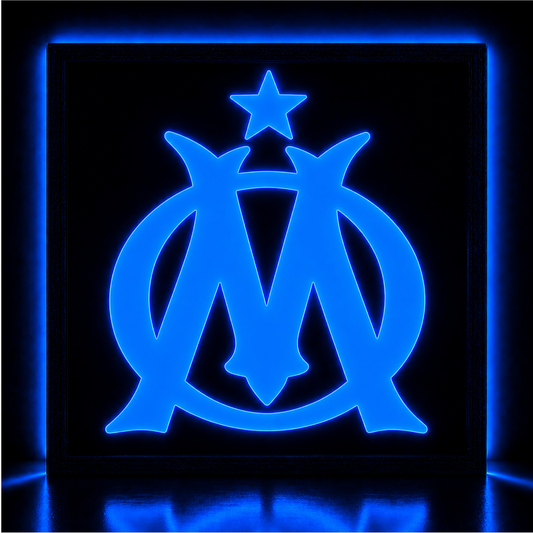 Fond de cabine Olympique de Marseille lumineux