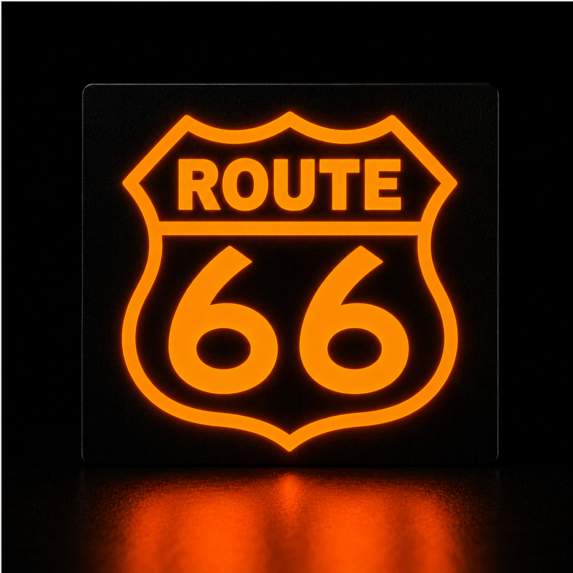 Mini plaque lumineuse ROUTE 66