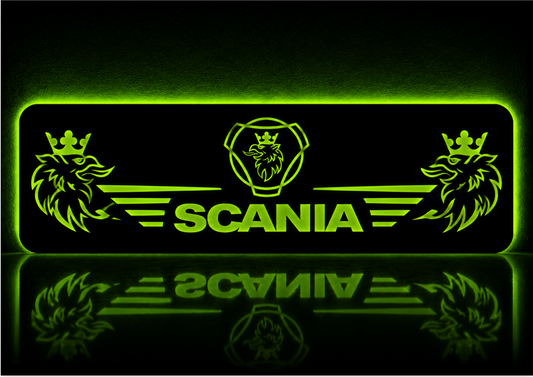 Plaque décorative camion lumineuse SCANIA