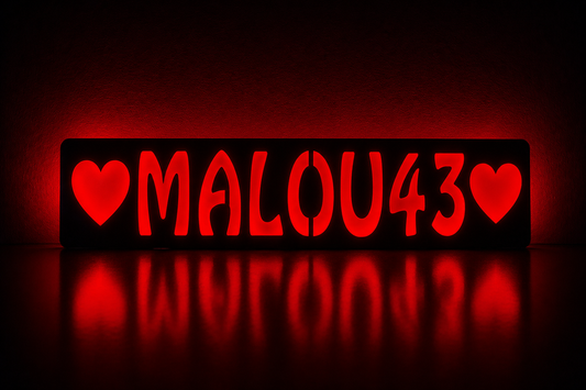Plaque lumineuse camion Amour