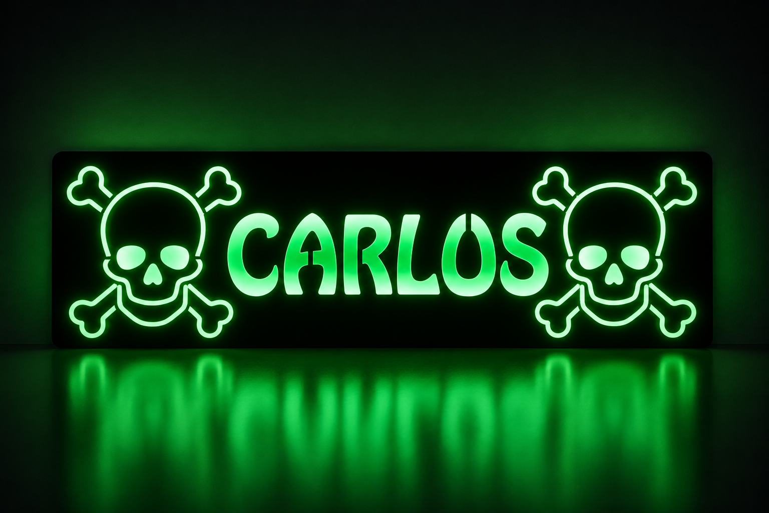 Plaque lumineuse camion TETE DE MORT