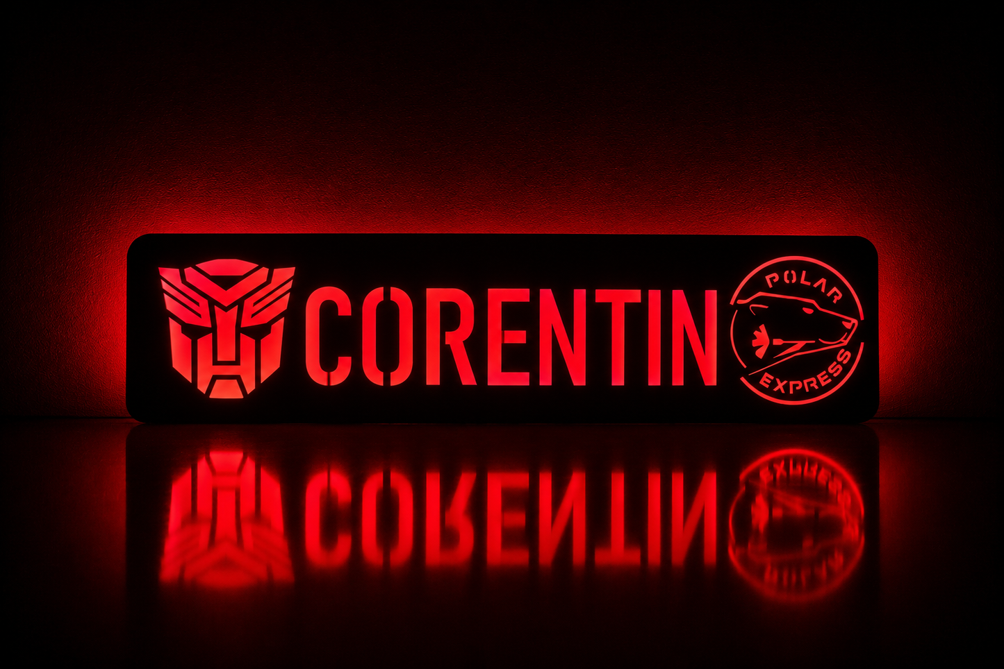 Plaque lumineuse Transformers 